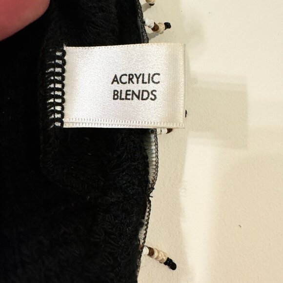 Truworths - Open Knit Sleeveless Top with Tribal Beaded Hemline in Black - Picture 6 of 9